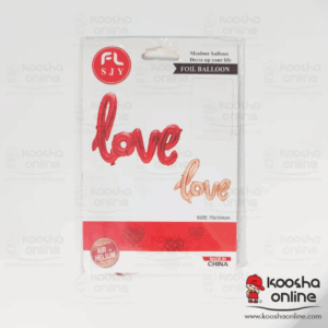 بادکنک فویلی LOVE رزگلد